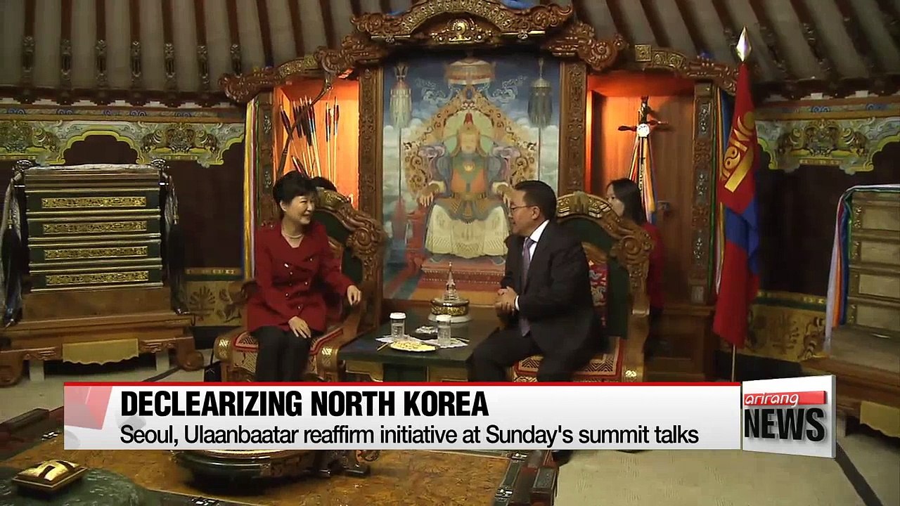 Korea-Mongolia reaffirms to denuclearize N.Korea, begin EPA discussion for trade