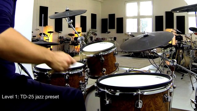 drum-tec pro-S series electronic drums with Roland TD-25 & ToontrackEZX Jazz