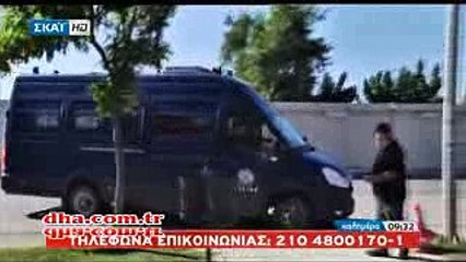 Yunanistan'a kaçan darbeci askerlerin ilk görüntüleri!