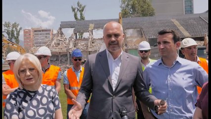 NDERTIMI I “ARENA KOMBETARE” NE TIRANE,RAMA E VELIAJ INSPEKTOJNE PUNIMET LAJM mpg