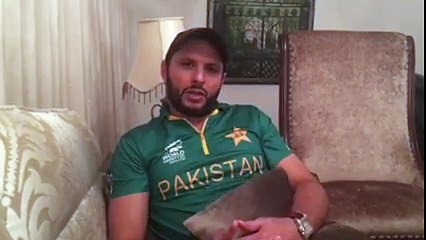 Shahid Afridi Message to Pakistani Nation