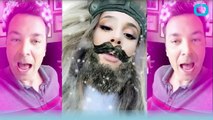 Ariana Grande And Jimmy Fallon Face Swap For Snapchat Duet