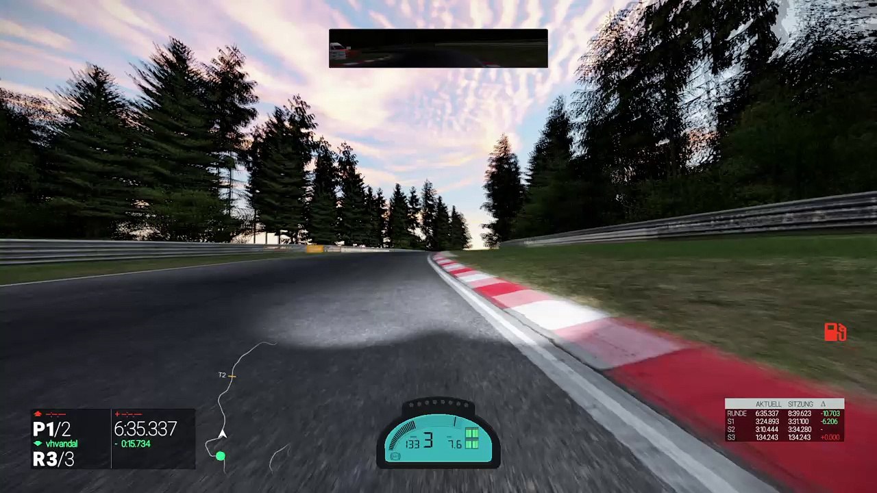 Kurzes Nürburgring Comb Testvideo mim Bentley