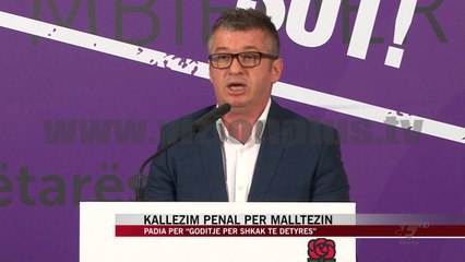 Kallëzim penal për Malltezin - News, Lajme - Vizion Plus