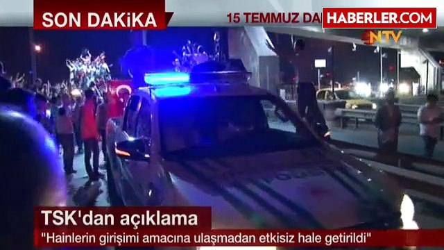 Genelkurmay Başkanlığı: Darbe Girişimi Başladıktan Hemen Sonra Olayı Duyan Kadirşinas Halkımız...