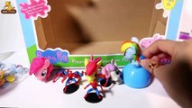 Play Doh Peppa Pig Magic Castle Play Dough Pig George and Spiderman Surprise Eggs Peppa Pig Toys