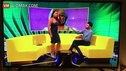 Woman's Dress Rips Open While Attempting To Twerk On Live TV