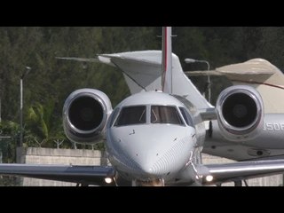 Small Plane Executes Rapid Ascent After Take Off