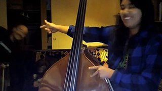 Jade, 15 year old bassist, plays Bach Musette