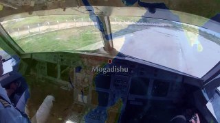 Mogadishu HCMM Cockpit view take off 23