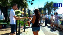 VIDEO. Des fleurs et des prières pour la prom' et les Niçois