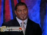 RAW 16/07/07: Batista Predictions On John Cena Vs Lashley