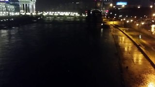 Река Вардар Скопје 19 ноември 2014 после полноќ