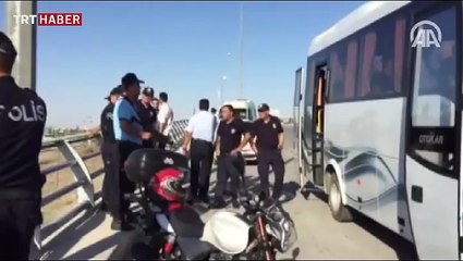 Konya'da çok sayıda polis 3. Ana Jet Üs Komutanlığına girdi