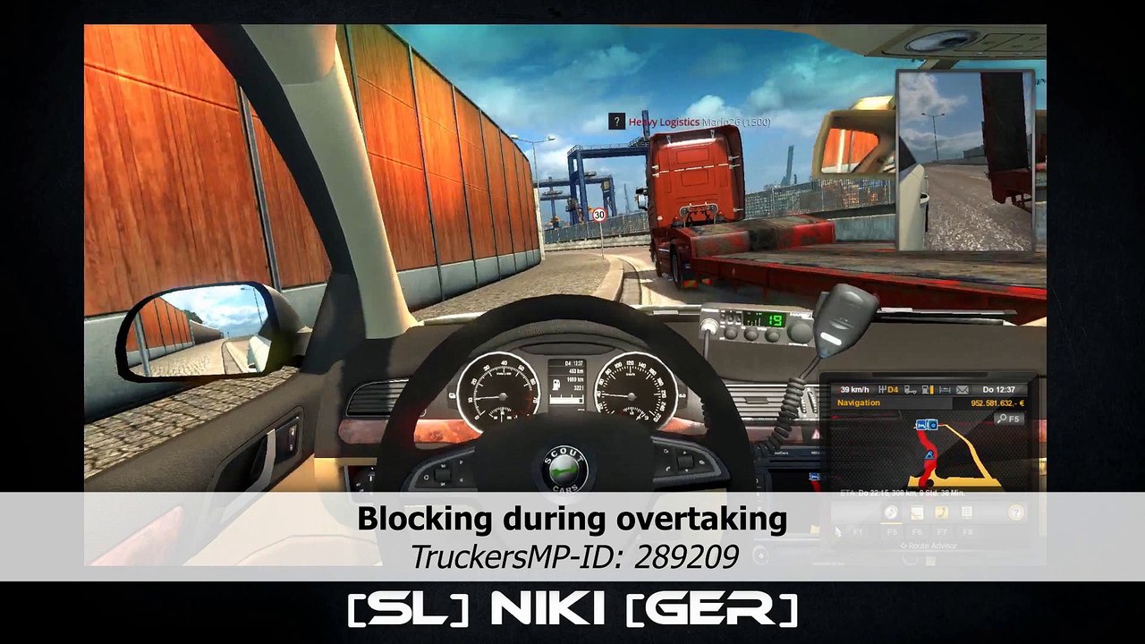 Blocking during overtaking