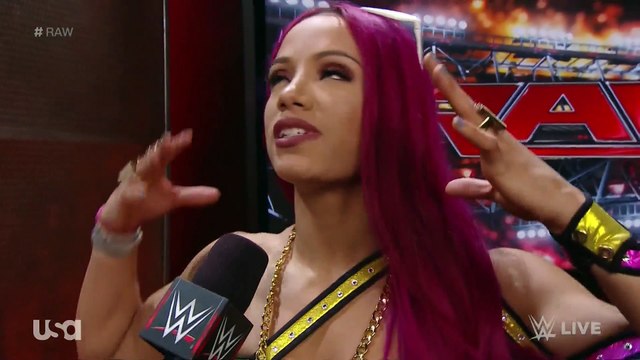 WWE RAW Sasha Banks Backstage Segment