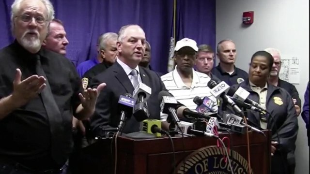 Louisiana governor, authorities speak on shooting of officers
