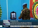 ONU rinde homenaje a cascos azules caídos en Sudán del Sur