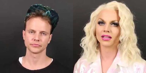 رجل يتحول لانثى فى دقيقه بالمكياج