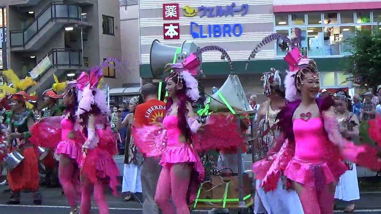 【2016/7/17】花小金井サンバフェスティバル　２　G.R.E.S. リベルダージ　1周目