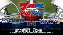 AFL: Projekt Spielberg Graz Giants vs. Vienna Vikings - 17.7.2016
