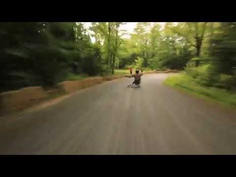 Skateboarder Rides Downhill at Insane Speed