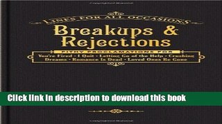 Download Breakups and Rejections All Occasions (Lines for All Occasions)  PDF Free