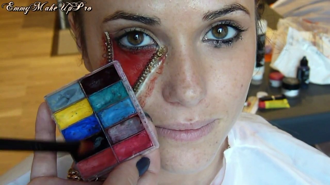 Maquillage Effets Spéciaux : Fermeture Eclair sur Capucine Anav