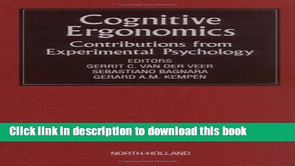 Read Cognitive Ergonomics: Contributions from Experimental Psychology  PDF Free