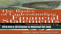 Read The Basics of Understanding Financial Statements: Learn how to read financial statements by