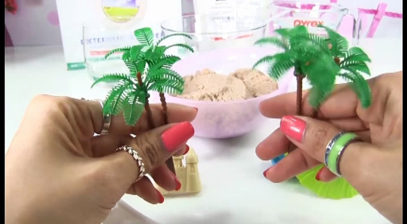 kid toy_How To Make Slime Beach_Ariel, Elsa, Anna