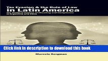 Read Tax Evasion and the Rule of Law in Latin America: The Political Culture of Cheating and