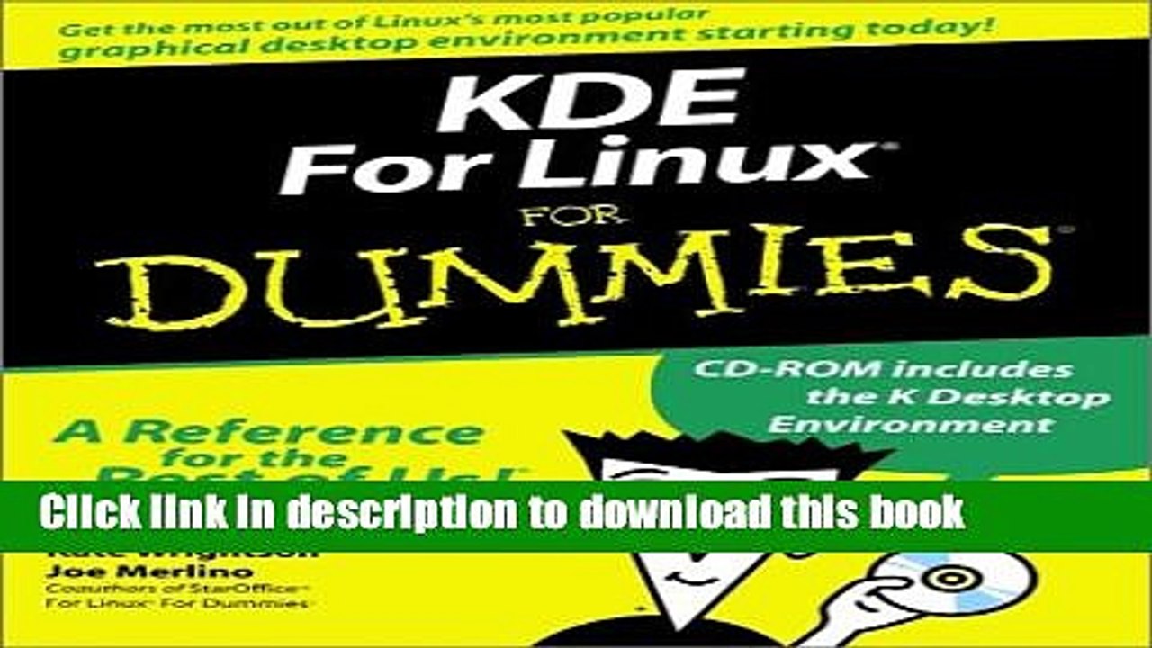 Read KDE For Linux For DummiesÃ‚  Ebook Free