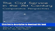 Read The Civil Service in the 21st Century: Comparative Perspectives  Ebook Free