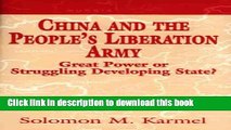 Read China and the People s Liberation Army: Great Power or Struggling Developing State?  Ebook