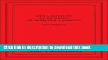 Read De la royautÃ© et du droit de Romulus Ã  Sabinus (Saggi Di Storia Antica) (Italian Edition)