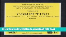 Read Handbooks in Operations Research and Management Science, 3: Computing (Advances in