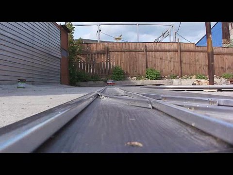 The test model tram Tatra T6B5 scale 1:17