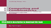 Read Computing and Combinatorics: 11th Annual International Conference, COCOON 2005, Kunming,