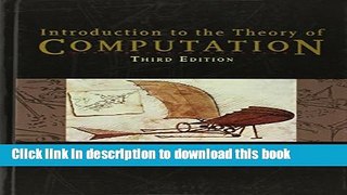 Read Introduction to the Theory of Computation  Ebook Free