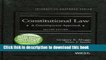 Download Constitutional Law, A Contemporary Approach, 2d (The Interactive Casebook Series) 2nd