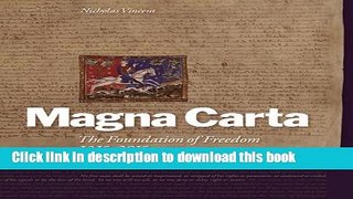 Read Magna Carta: The Foundation of Freedom 1215-2015  Ebook Free