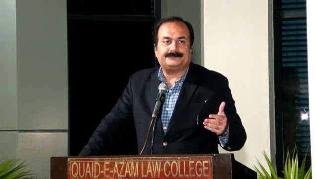 QLC Mr. Rana Mashood Ahmed Khan speech at Quaid-e-Azam Law College Lahore