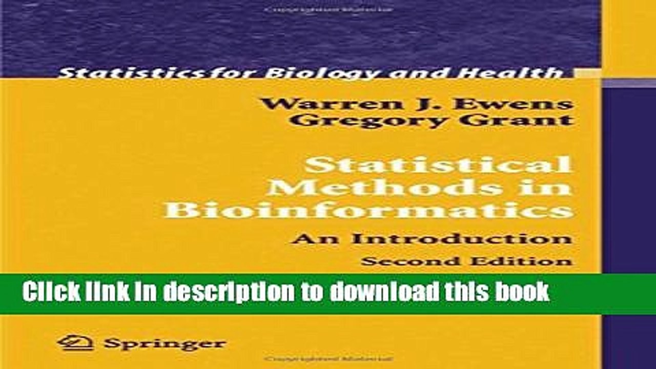 Read Statistical Methods in Bioinformatics: An...