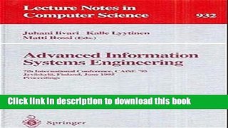 Read Advanced Information Systems Engineering: 7th International Conference, CAiSE  95,