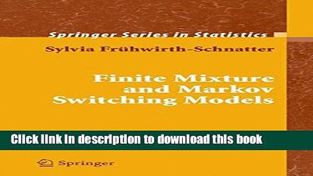 Read Finite Mixture and Markov Switching Models (Springer Series in Statistics) Ebook Free
