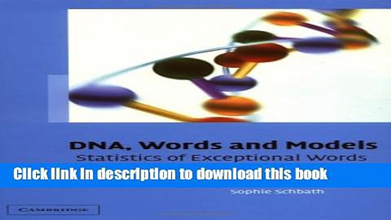 Read DNA, Words and Models: Statistics of Excep...