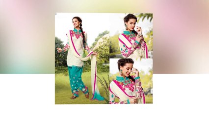 Womansvilla Designer Cotton Patiala Suits Collection July 2016