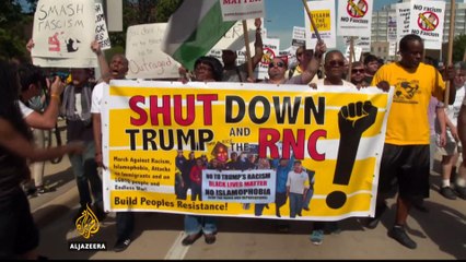 Protests against Trump at US Republican convention