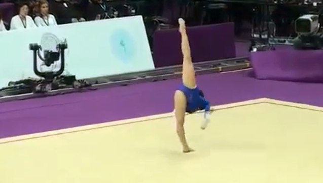 Шикарно! Лезгинка в исполнении грузинской гимнастки. Нет слов!